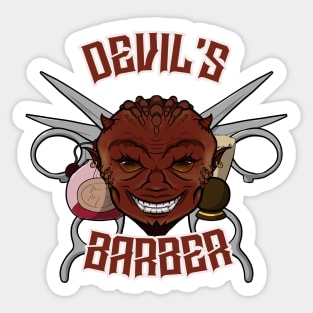 Devil's Barber Sticker